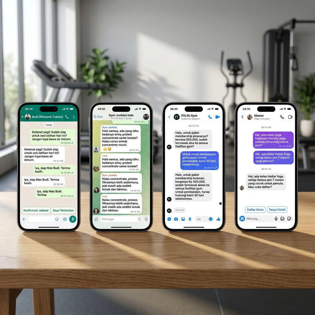 Exhibición Omnicanal MultiReply para Gimnasio