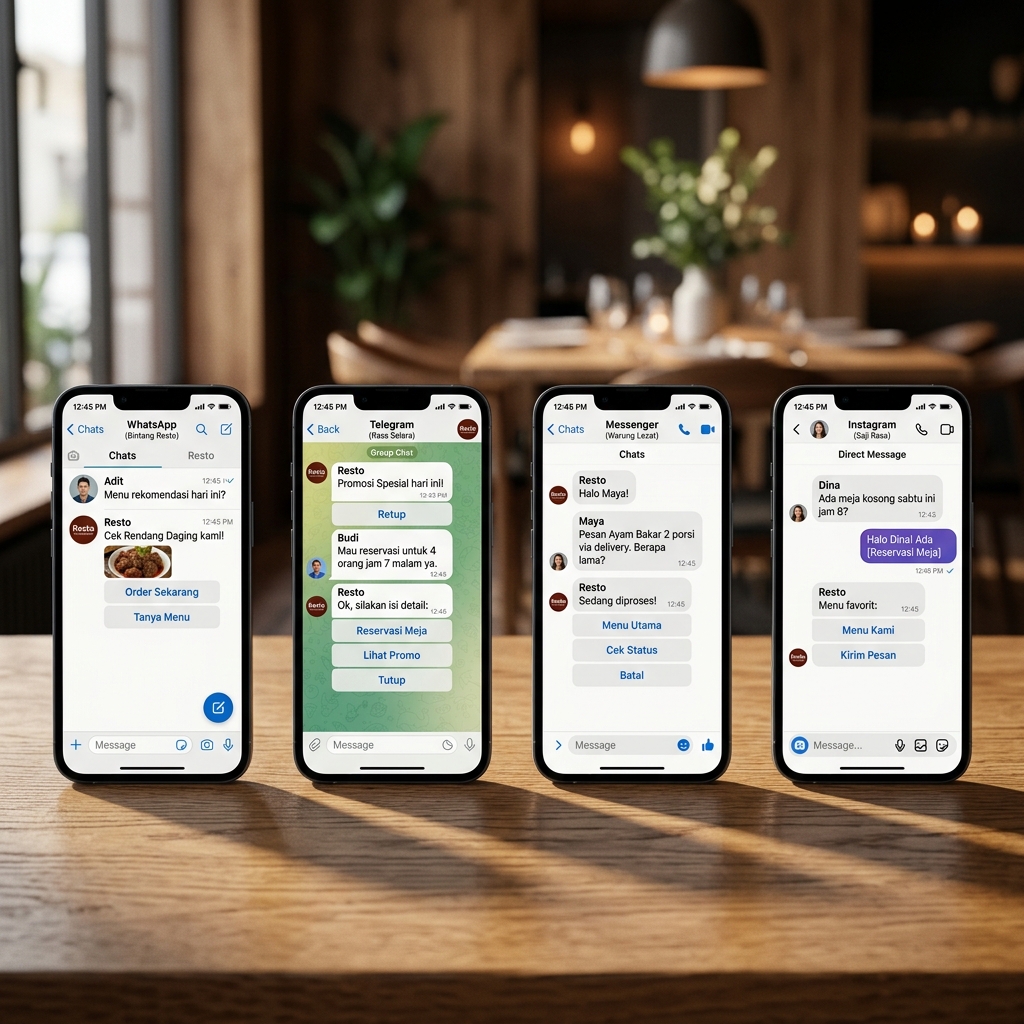 MultiReply Omnichannel Showcase for Restoran